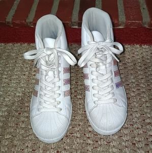 Adidas Pro Model Ortholite Iriadecent Fashion Mid High Sneakers